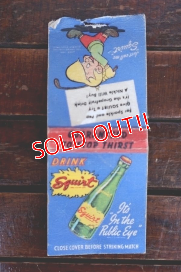 画像1: dp-260204-120 Squirt 1940's-1950's Matchbook