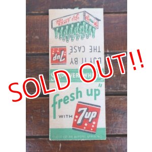 画像: dp-260204-120 7 Up "fresh up" 1950's Matchbook