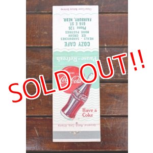 画像: dp-260204-120 Coca-Cola 1940's-1950's Matchbook