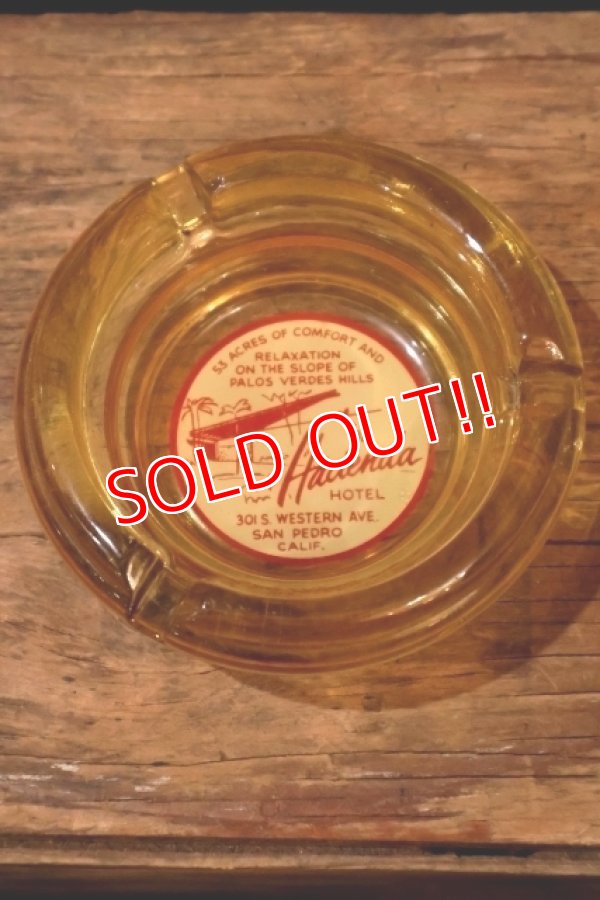 画像2: dp-260204-60 Hacienda HOTEL VINTAGE GLASS ASHTRAY