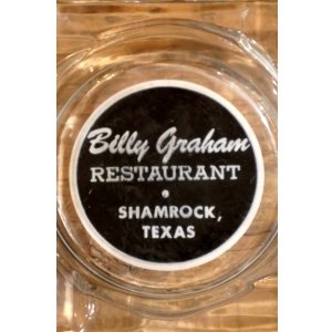 画像: dp-260204-60 Billy Graham RESTAURANT VINTAGE GLASS ASHTRAY