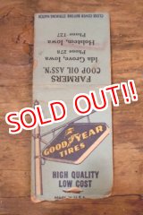 画像: dp-260204-120 GOODYEAR TIRES 1940's-1950's Matchbook