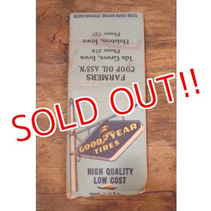 画像: dp-260204-120 GOODYEAR TIRES 1940's-1950's Matchbook