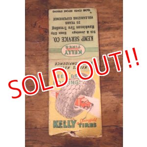 画像: dp-260204-120 KELLY TIRES 1940's-1950's Matchbook