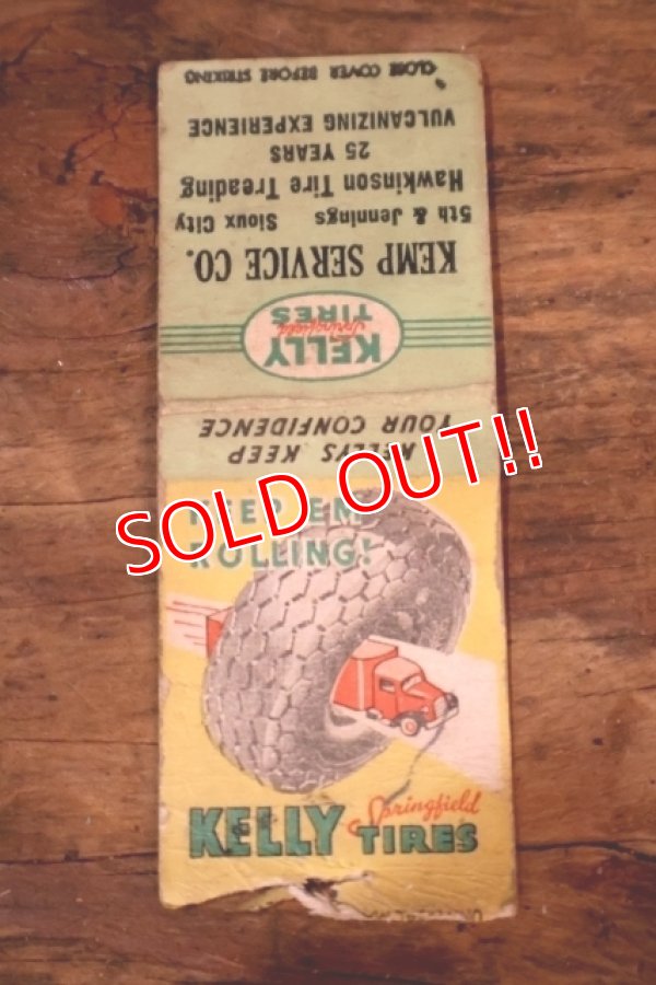 画像1: dp-260204-120 KELLY TIRES 1940's-1950's Matchbook
