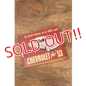 画像: dp-260204-120 CHEVROLET for '53 1950's Matchbook