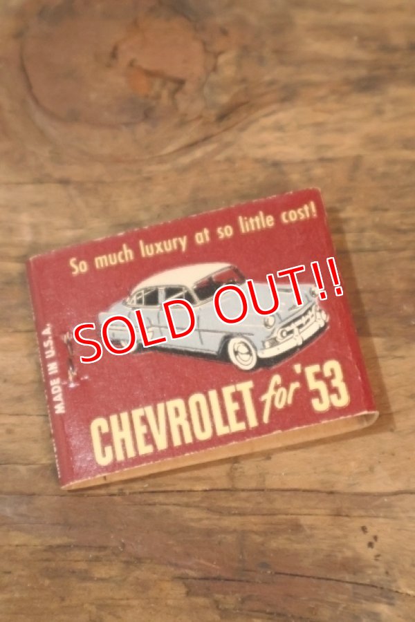 画像1: dp-260204-120 CHEVROLET for '53 1950's Matchbook