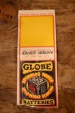画像1: dp-260204-120 GLOBE BATTERIES 1940's-1950's Matchbook