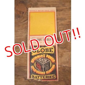 画像: dp-260204-120 GLOBE BATTERIES 1940's-1950's Matchbook