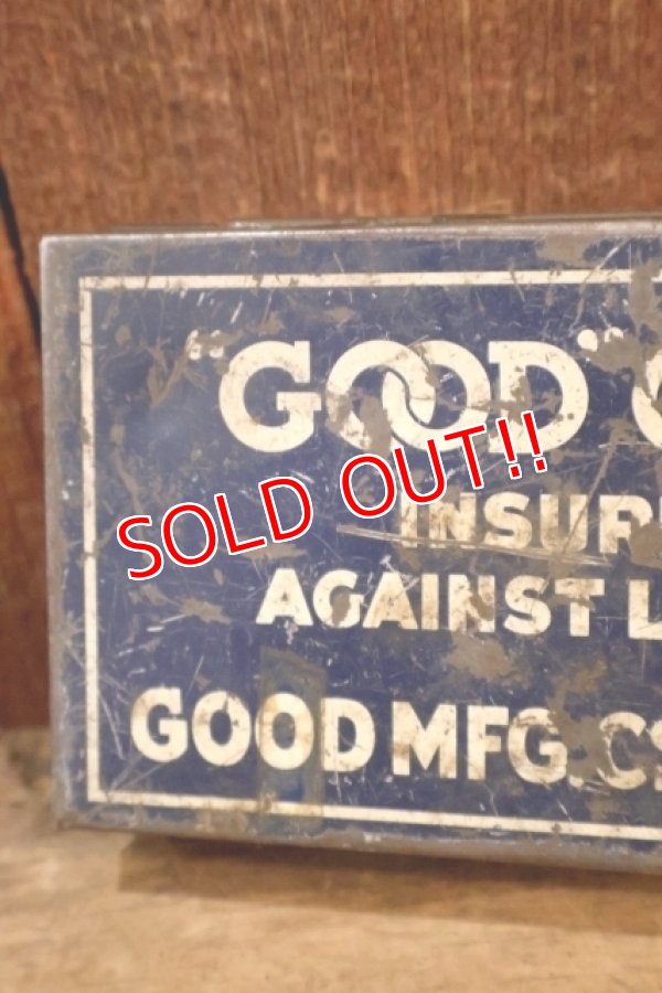 画像2: dp-260322-06 GOOD MFG. Co, INC / 〜1950's "GOOD" GOODS RUBBER RINGS TIN BOX