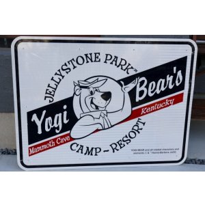 画像: ct-260204-08 【店頭ピックのみ・発送不可】Yogi Bear's JELLYSTONE PARK CAMP-RESORT ROAD SIGN