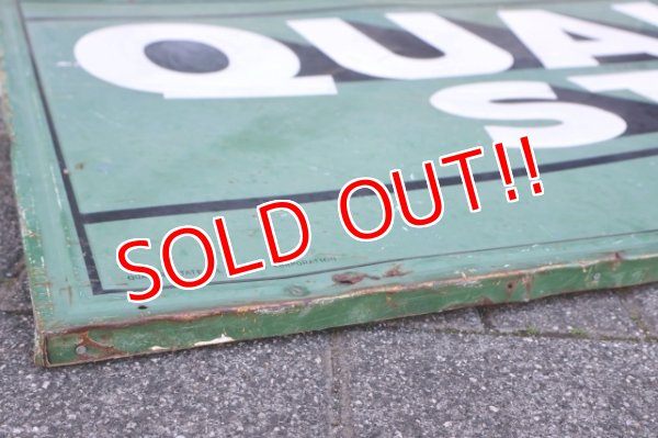 画像23: dp-260204-02  【※店頭ピックのみ】QUAKER STATE MOTOR OIL 1940's METAL SIGN