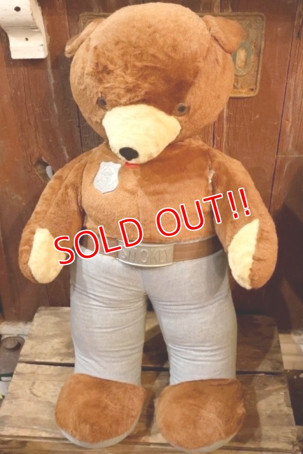 画像1: ct-260325-35 Smokey Bear / Knickerbocker 1960's Huge Plush Doll