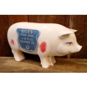 画像: ct-260325-46 R.B. RICE SAUSAGE COMPANY / RICE'S 1950's PIGGY BANK