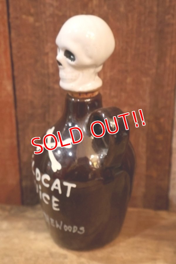 画像4: dp-260325-17 SONSCO 1950's-1960's Skull Decanter Bottle