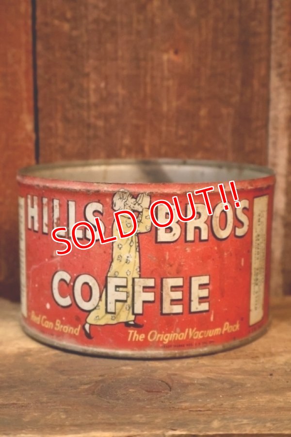 画像1: dp-260226-05 HILLS BROS COFFEE 1950's ONE POUND CAN