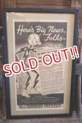 画像: ct-260401-01 Reddy Kilowatt / 1930's Newspaper Advertising