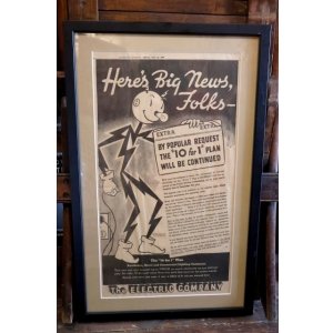 画像: ct-260401-01 Reddy Kilowatt / 1930's Newspaper Advertising