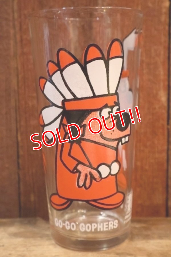 画像1: gs-260401-09 GO GO GOPHERS / PEPSI 1970's Collector Series 16 oz. Glass
