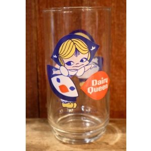 画像: gs-260401-01 Dairy Queen / 1970's "Little Miss Dairy Queen" Novelty Glass