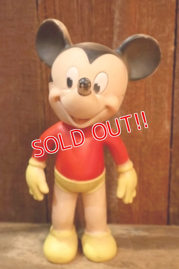 画像1: ct-260401-20 Mickey Mouse / Sun Rubber 1950's Rubber Doll 