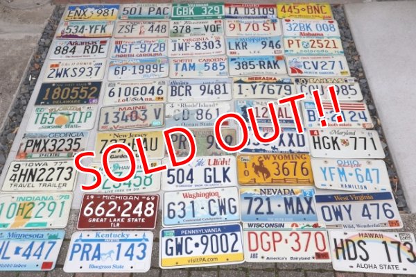 画像1: dp-230518-02 United States of America License Plates Full Set