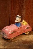 画像1: ct-260401-18 Donald Duck & Pluto / SUN RUBBER 1930's-1940's Car Toy