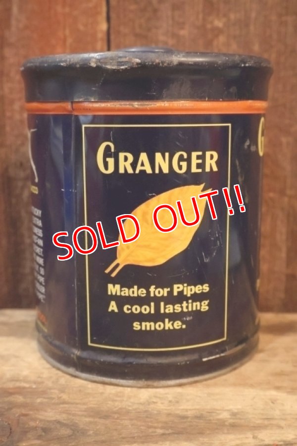 画像2: dp-260401-10 GRANGER 1930's-1940's Pipe Tobacco Tin Can