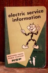 画像: ct-260401-03 Reddy Kilowatt 1950's electric service information Pocket Book
