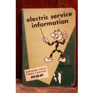 画像: ct-260401-03 Reddy Kilowatt 1950's electric service information Pocket Book