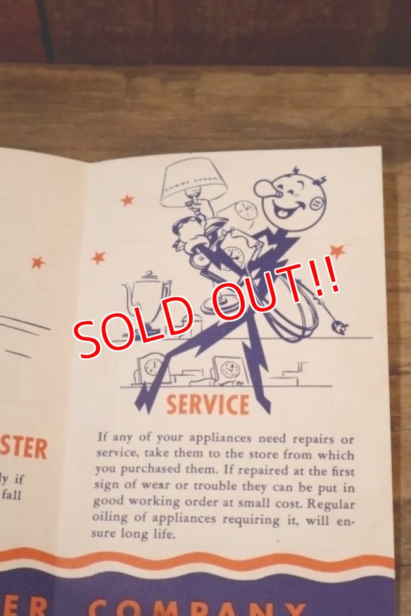 画像10: ct-260401-03 Reddy Kilowatt 1940's NORTHERN STATES ELECTRIC COMPANY(NSP) Booklet