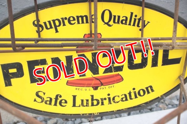 画像15: dp-260417-08 PENNZOIL 1970's ONE U.S. QUART OIL CAN DISPLAY RACK