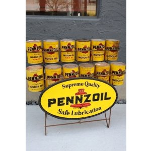 画像: dp-260417-08 PENNZOIL 1970's ONE U.S. QUART OIL CAN DISPLAY RACK