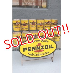 画像: dp-260417-08 PENNZOIL 1970's ONE U.S. QUART OIL CAN DISPLAY RACK