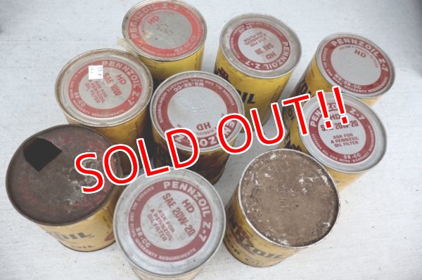 画像17: dp-260417-08 PENNZOIL 1970's ONE U.S. QUART OIL CAN DISPLAY RACK