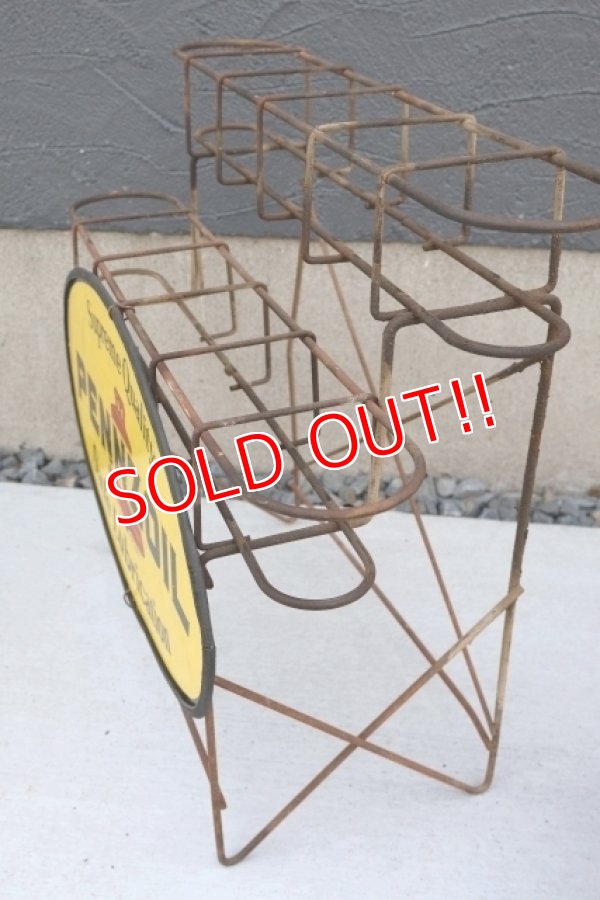 画像11: dp-260417-08 PENNZOIL 1970's ONE U.S. QUART OIL CAN DISPLAY RACK
