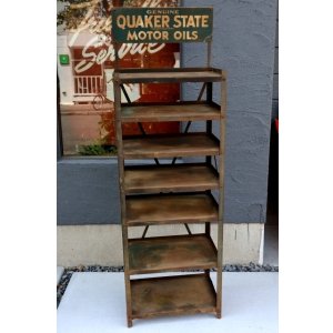 画像: dp-260417-07 【※店頭ピックのみ】QUAKER STATE MOTOR OIL 1950's METAL DISPLAY SHELF