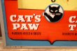 画像12: dp-260401-01 CAT'S PAW CAT-TEX / 1950's Advertising Lighted Clock