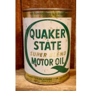 画像: dp-230901-120 QUAKER STATE 1970's-1980's ONE U.S. QUART MOTOR OIL CAN