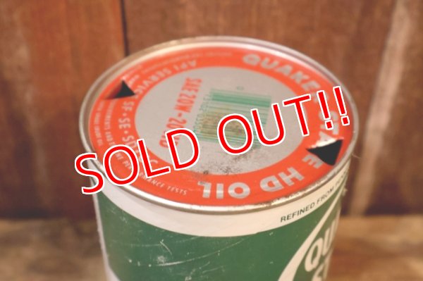 画像7: dp-230901-120 QUAKER STATE 1980's ONE U.S. QUART MOTOR OIL CAN