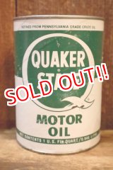 画像: dp-230901-120 QUAKER STATE 1980's ONE U.S. QUART MOTOR OIL CAN