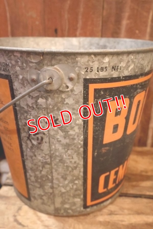 画像6: dp-260424-02 BONDEX CEMENT PAINT / 1950's Galvanized Bucket