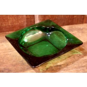画像: dp-260204-60 Anchor Hocking Forest Green 1950's-196's Glass Ashtray