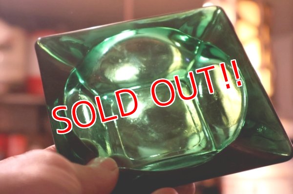 画像5: dp-260204-60 Anchor Hocking Forest Green 1950's-1960's Glass Ashtray