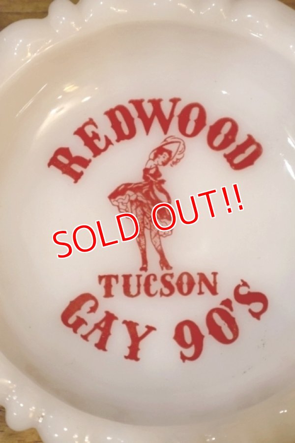 画像2: dp-260204-60 REDWOOD GAY 90's TUCSON 1960's Glass Ashtray