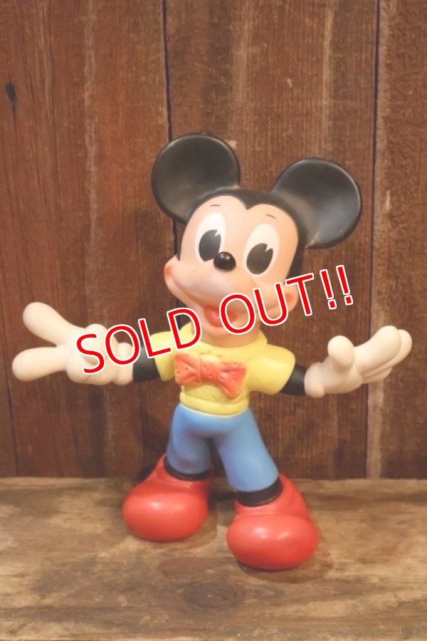 画像1: ct-260303-06 Mickey Mouse / Ledraplastic 1960's Rubber Doll