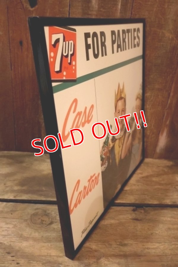 画像7: dp-260204-09 7 Up 1950's Store Display Cardboard Sign