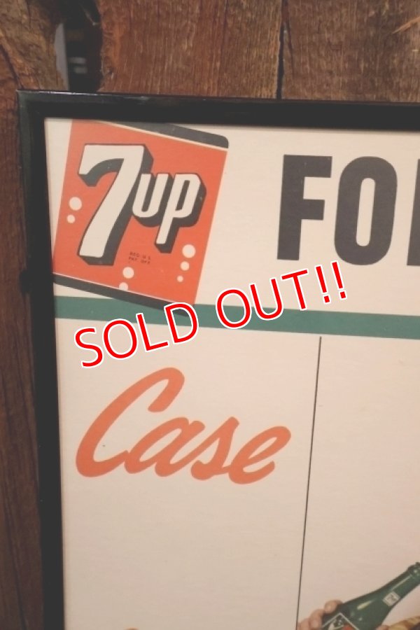 画像2: dp-260204-09 7 Up 1950's Store Display Cardboard Sign