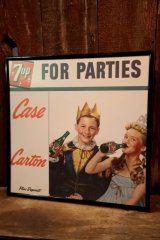 画像: dp-260204-09 7 Up 1950's Store Display Cardboard Sign