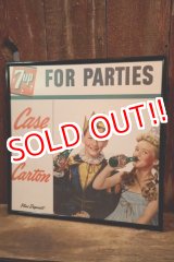 画像: dp-260204-09 7 Up 1950's Store Display Cardboard Sign